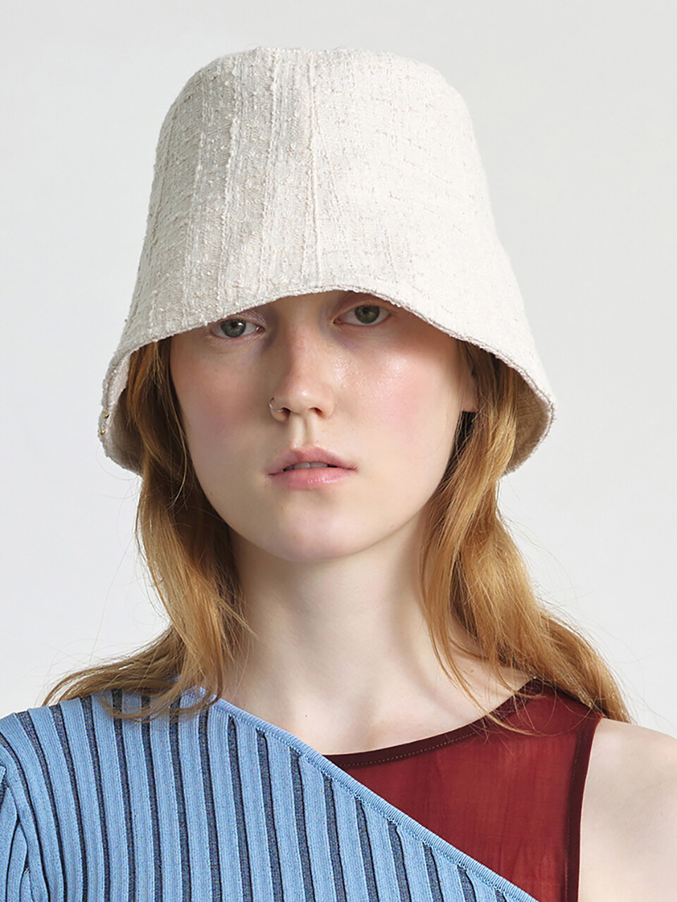 UNDERCONTROL STUDIO Tweed Stand Bucket Hat