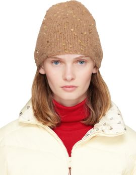 UNDERCOVER UNDERCOVER Beige Sequin Beanie