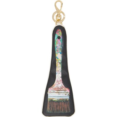 UNDERCOVER UNDERCOVER Black & Off-White UC2F1K01 Paintbrush Keychain