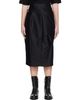 UNDERCOVER UNDERCOVER Black Paneled Silk Midi Skirt - 1