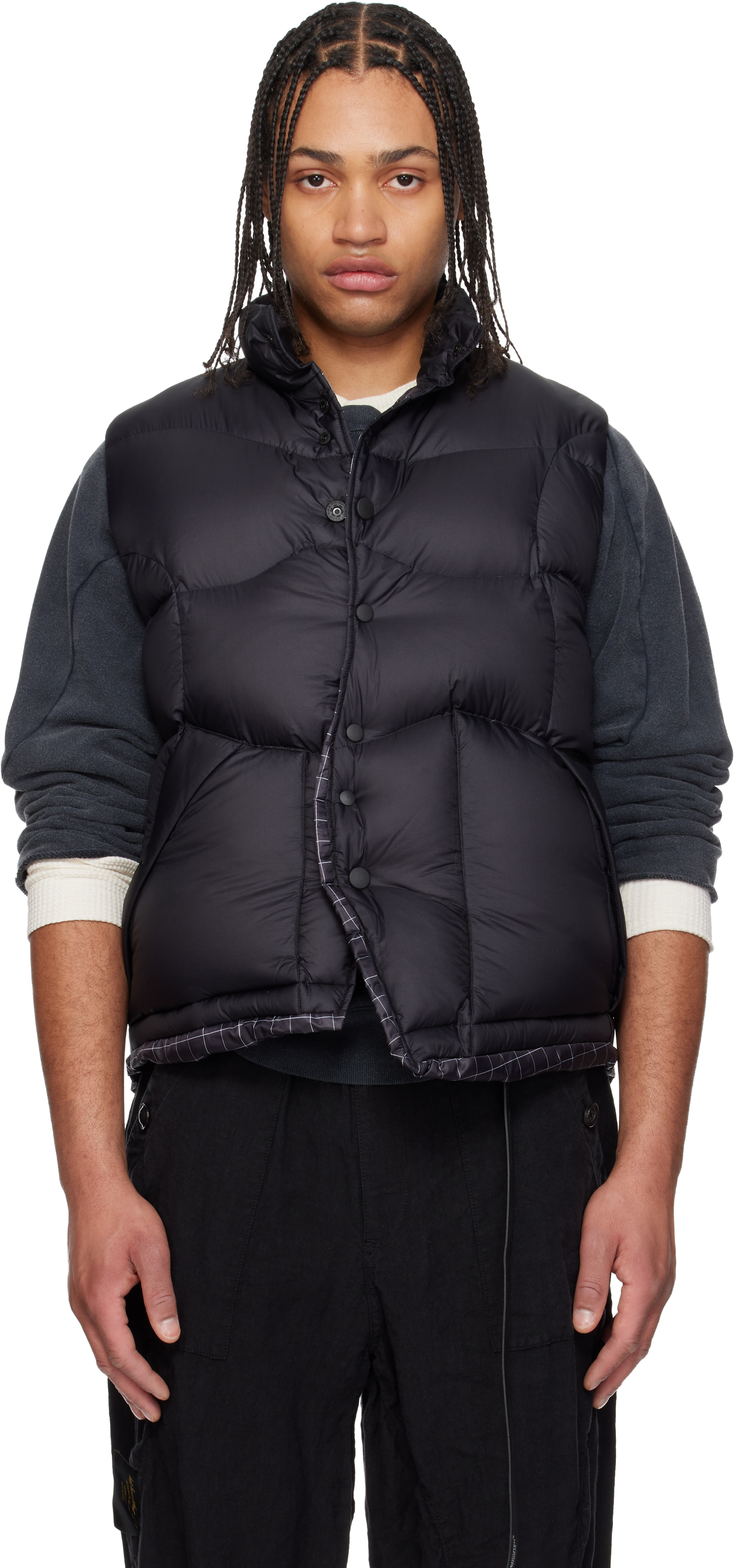 UNDERCOVER - Black Double Zip Bomber Jacket