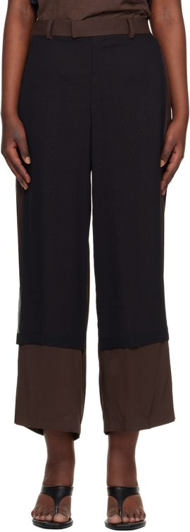 UNDERCOVER UNDERCOVER Brown & Black UP1F1510-2 Trousers