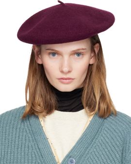 UNDERCOVER UNDERCOVER Burgundy Kijima Takayuki Edition Wool Beret