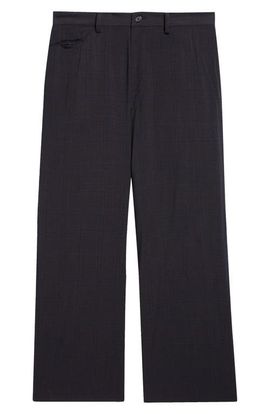 Undercover Undercover Distressed Straight Leg Wool Trousers