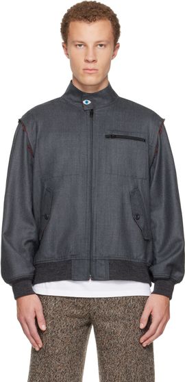 UNDERCOVER UNDERCOVER Gray UC2E4211 Bomber Jacket
