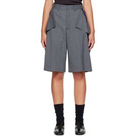 UNDERCOVER UNDERCOVER Gray UP2F1505 Long Panel Shorts