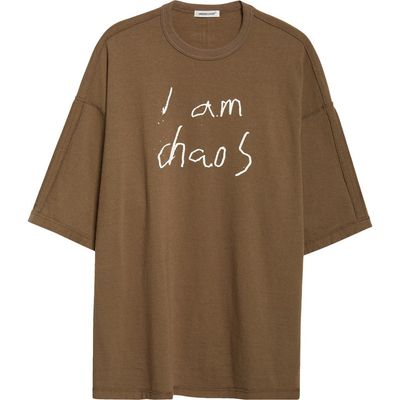 Undercover Undercover I Am Chaos Oversize Graphic T-Shirt