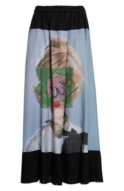 Undercover Undercover Printed Cotton Blend Skirt