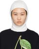 UNDERCOVER UNDERCOVER White Crystal-Cut Balaclava - 1