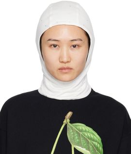 UNDERCOVER UNDERCOVER White Crystal-Cut Balaclava