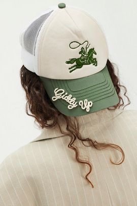 Understated Leather Giddy Up Trucker Hat