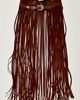 Understated Leather Heart Em Maxi Skirt Belt - 1