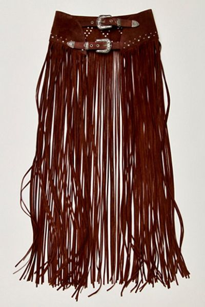 Understated Leather Heart Em Maxi Skirt Belt
