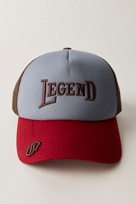 Understated Leather On The Road Trucker Hat