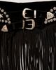 Understated Leather Paris Texas Maxi Skirt Belt - 3