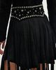 Understated Leather Paris Texas Maxi Skirt Belt - 4