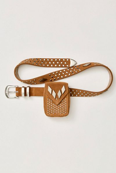 Understated Leather Texas Rose Pocket Belt