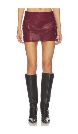 Understated Leather Understated Leather Concho Leather Skirt