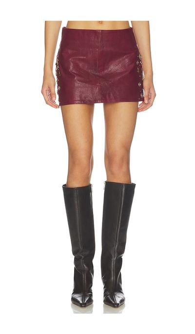 Understated Leather Understated Leather Concho Leather Skirt