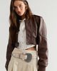 Understated Leather Understated Leather Cropped Bomber Jacket - 4