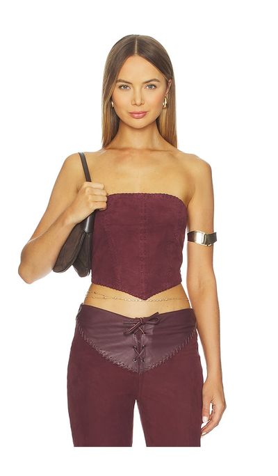 Understated Leather Understated Leather Hankerchif Whipstitch Top