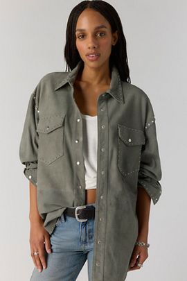 Understated Leather Understated Leather Starburst Shirt Jacket