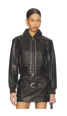 Understated Leather Understated Leather Studded Jacket