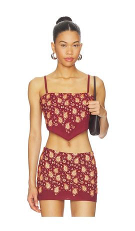Understated Leather Understated Leather x REVOLVE Beaded Paisley Top