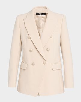 Ungaro Amber Double-Breasted Stretch Crepe Jacket