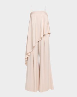 Ungaro Jade Draped Wide-Leg Jumpsuit