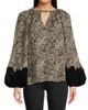 Ungaro Women's Abi Leopard-Print Silk Georgette Blouse - 3