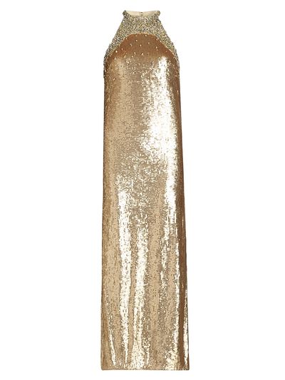 Ungaro Women's Elwood Embellished Sleeveless Sequin Gown