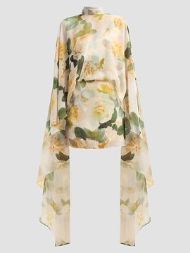 Ungaro Women's Fiona Floral Cape Mini Dress