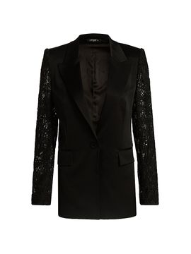 Ungaro Women's Georgie Lace Sleeve Jacket