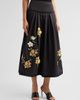 Ungaro Women's Lindsey Embroidered Midi Skirt - 4