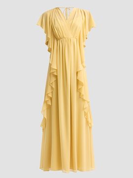 Ungaro Women's Saffron Ruffle Empire Dress