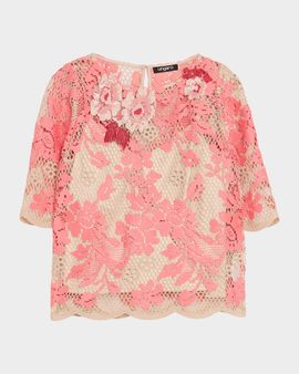 Ungaro Wren Scalloped Floral Lace Blouse