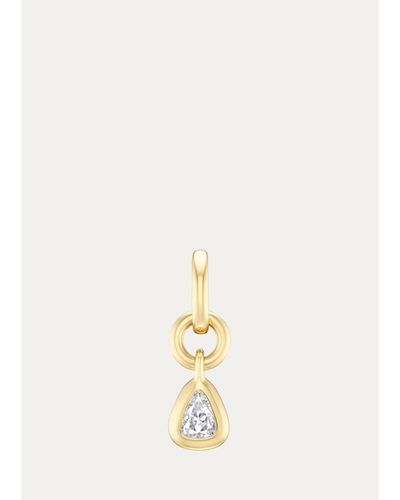 Uniform Object 18K Carriage Charm with Pear Diamond