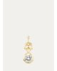Uniform Object 18K Carriage Charm with Round Diamond - 1