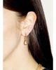 Uniform Object 18K Carriage Huggie Earrings with Pear Diamond - 2