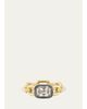 Uniform Object 18K Chain Ring with Cushion Brilliant Diamond - 1