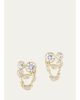 Uniform Object 18K Metal Web Earrings with Diamonds - 1