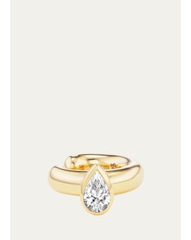 Uniform Object 18K Stem Ear Cuff with Pear Diamond, Single