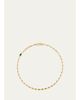 Uniform Object 18K Supernova Reflection Chain Necklace with Diamonds and Emerald - 1