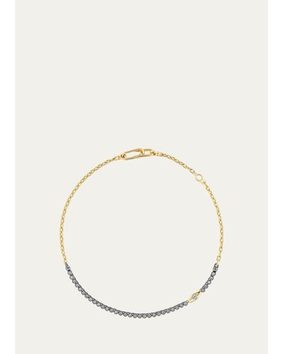 Uniform Object 18K Vessel Tennis Necklace with Diamonds
