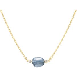 Uniform Object Uniform Object Machina Akoya Pearl & Bezel Set Diamond Necklace