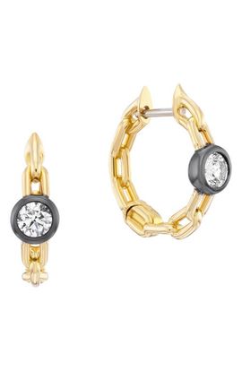 Uniform Object Uniform Object Power Diamond Chain Hoop Earrings