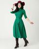 Unique Vintage Unique Vintage 1950s Turtleneck Midi Dress - 4