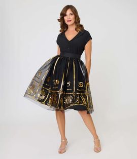 Unique Vintage Unique Vintage Brilliance Swing Skirt