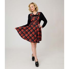 Unique Vintage Unique Vintage Brionne Pinafore Skirt